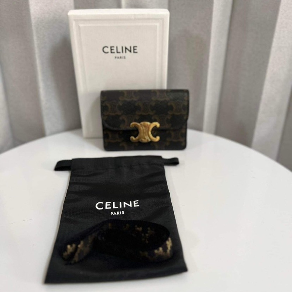 Celine Triomphe Leather wallet
